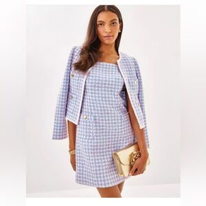 Lilly Pulitzer Pastel Tweed dress Bluette Tidepool Boucle
